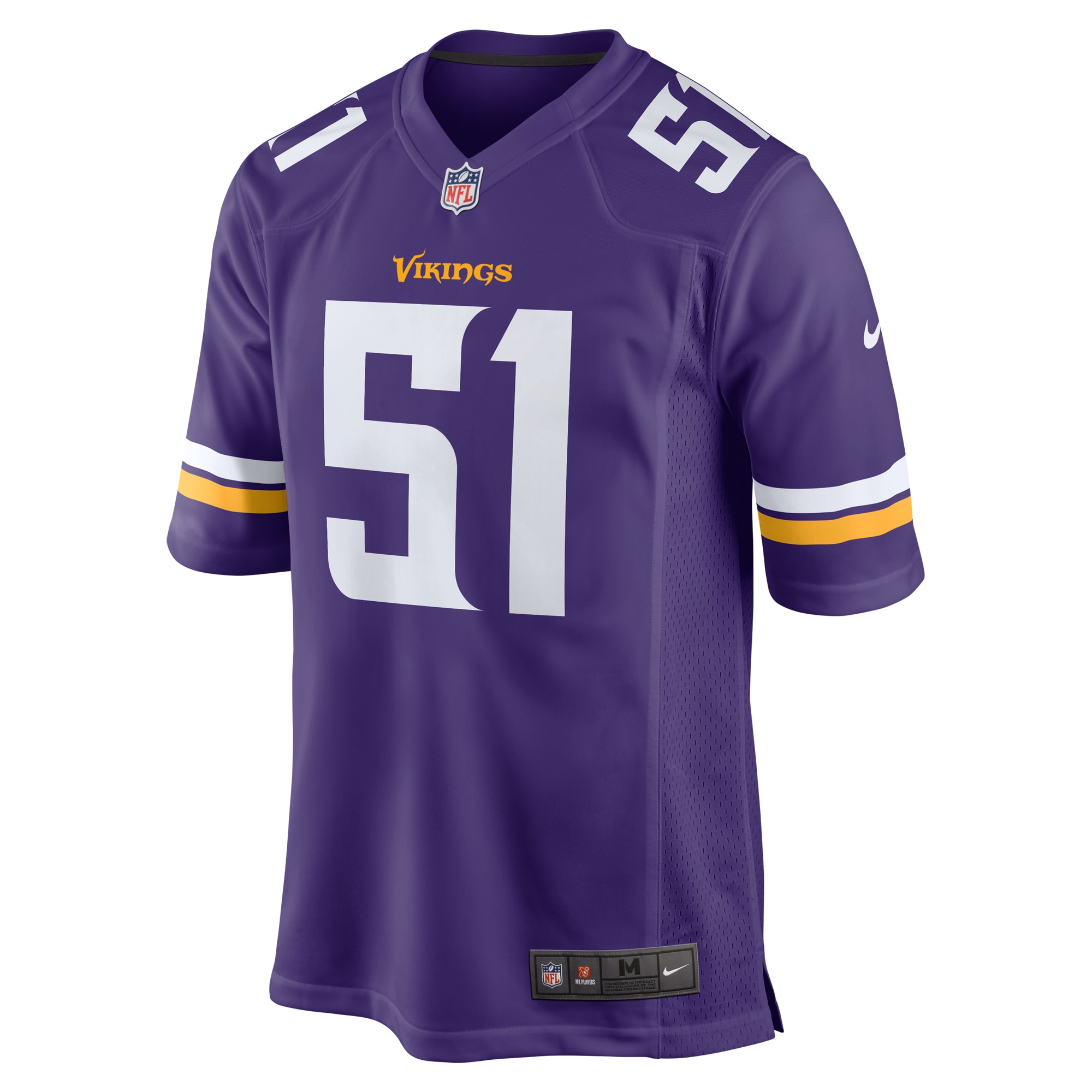 Minnesota Vikings Blake Cashman Purple Team Game NFL Jersey Men's
