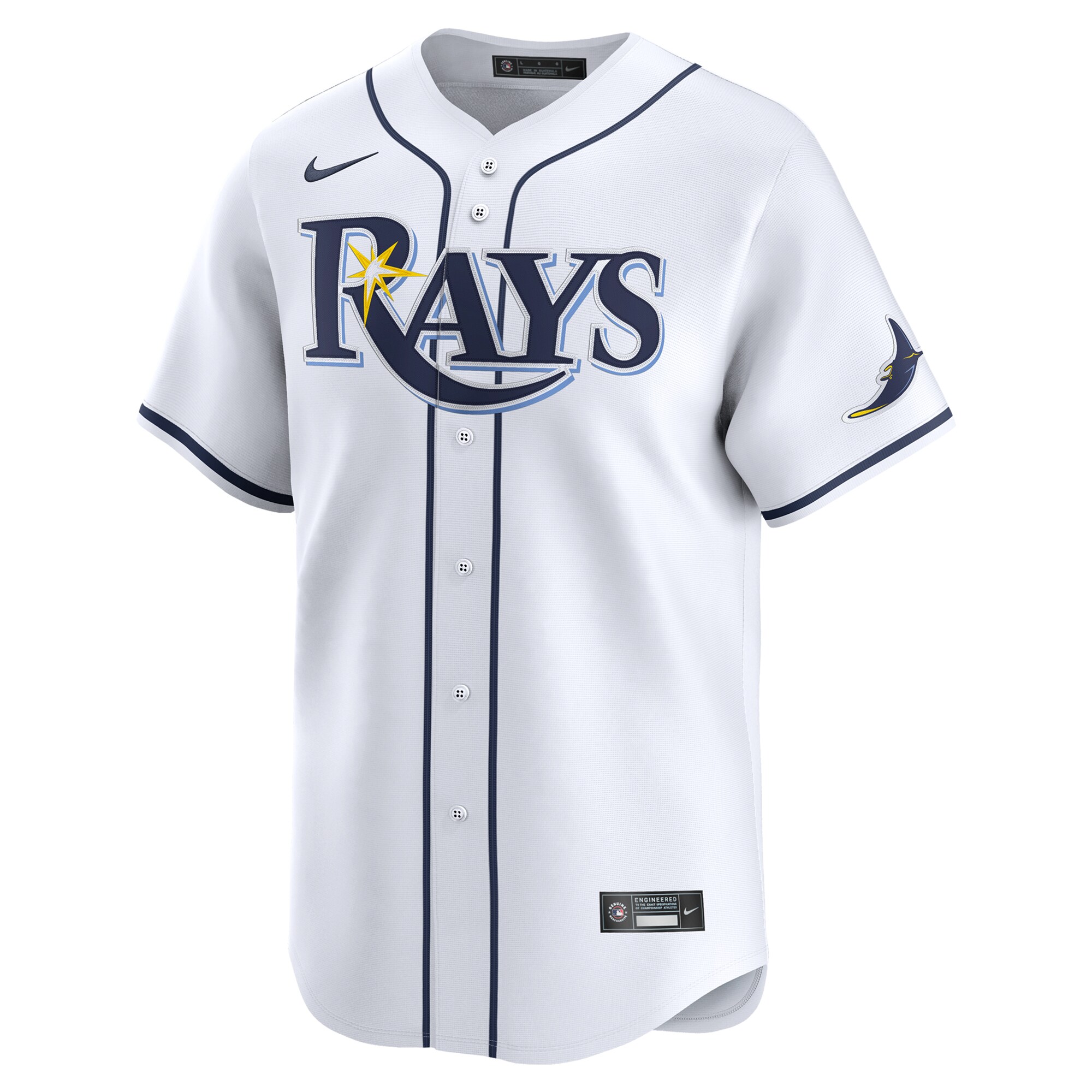 Tampa Bay Rays Junior Caminero White Home Limited Player MLB Jersey Youth