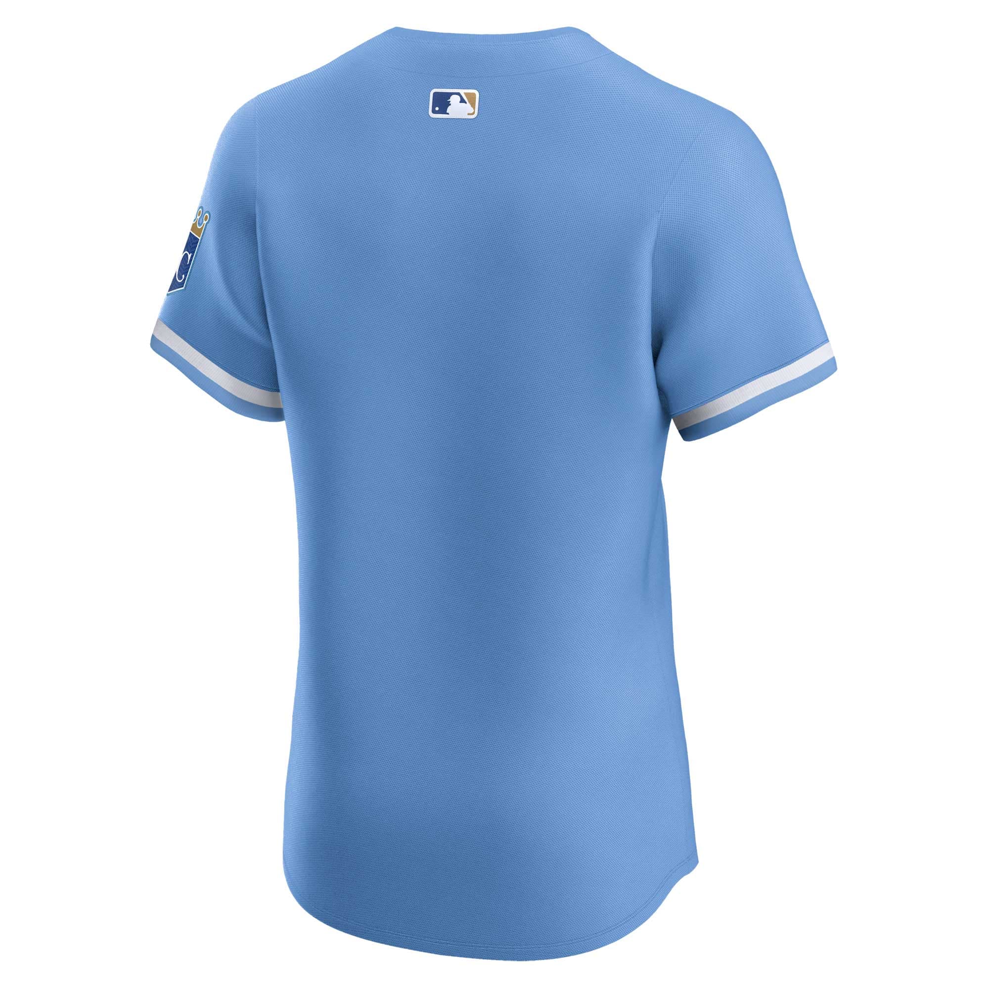 Kansas City Royals Light Blue Alternate Vapor Premier Elite Patch MLB Jersey Men's