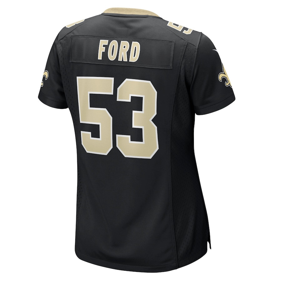 Jaylan Ford 53 New Orleans Saints Game Black NFL Jersey Women's