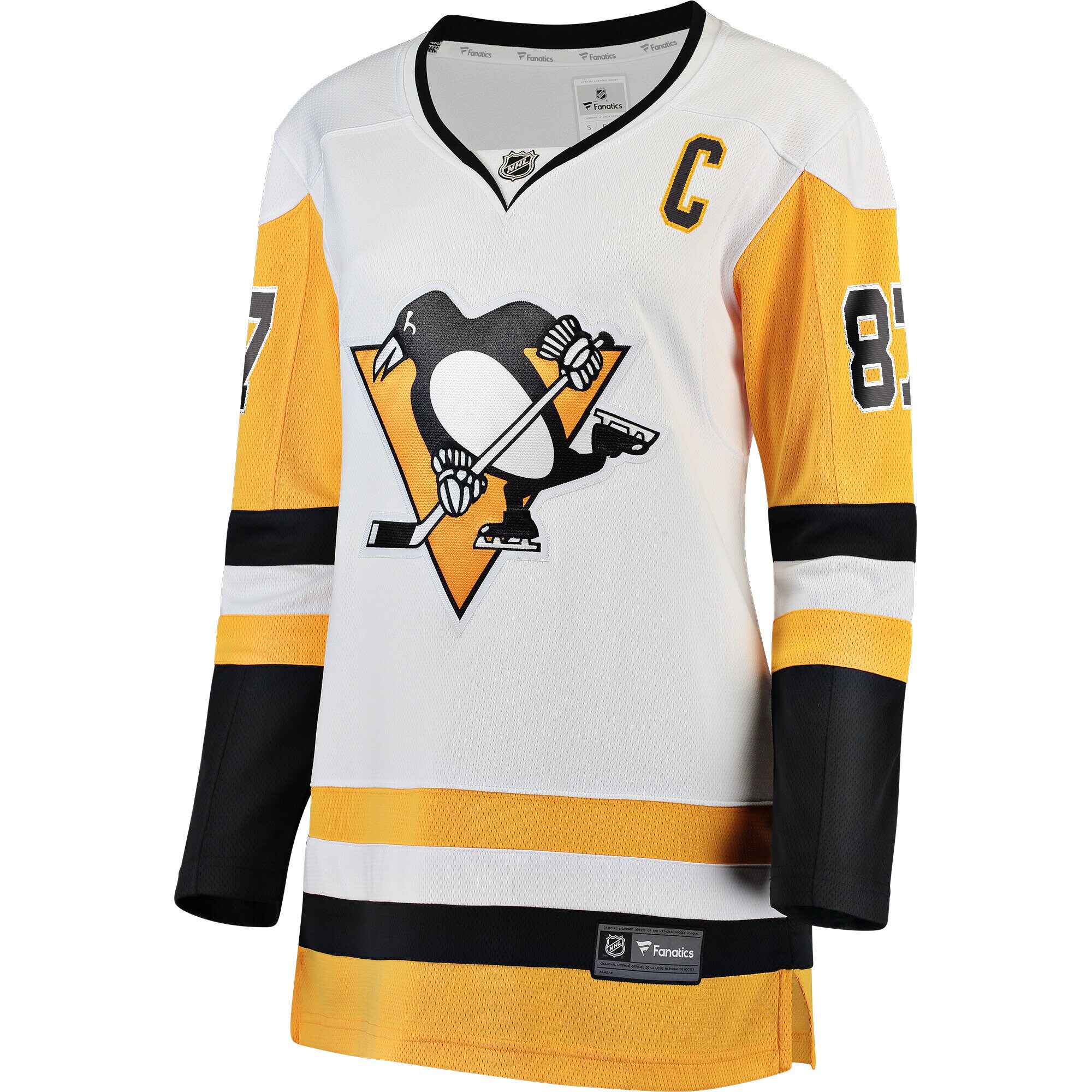 Pittsburgh Penguins Sidney Crosby White Premier Breakaway Player NHL Jersey Women's