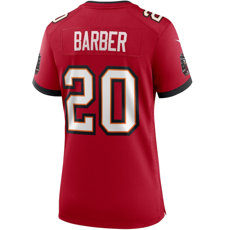 Ronde Barber 20 Tampa Bay Buccaneers Game Retired Red NFL Jersey Women's