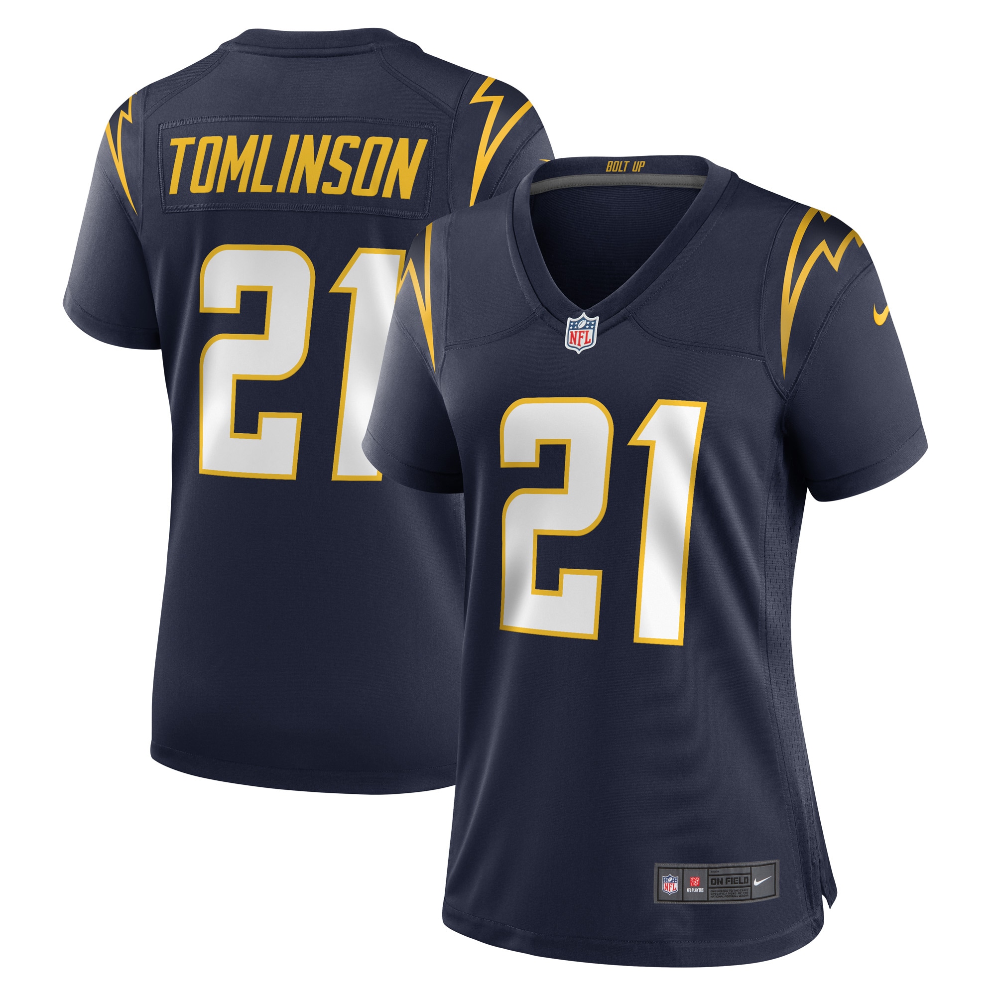 Los Angeles Chargers LaDainian Tomlinson Navy Retired Player NFL Jersey Women's