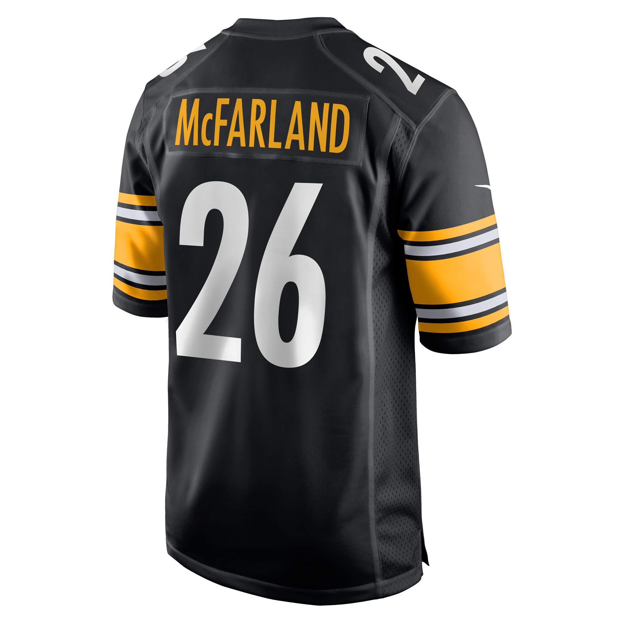 Pittsburgh Steelers Anthony McFarland Jr. Black Game Player NFL Jersey Men's