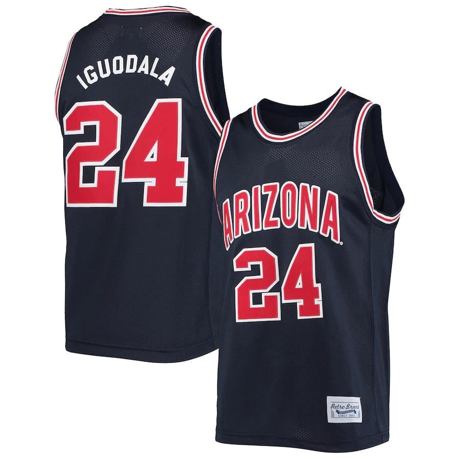 Andre Iguodala Arizona Wildcats Original Retro Commemorative Classic Navy NCAA Jersey Men's