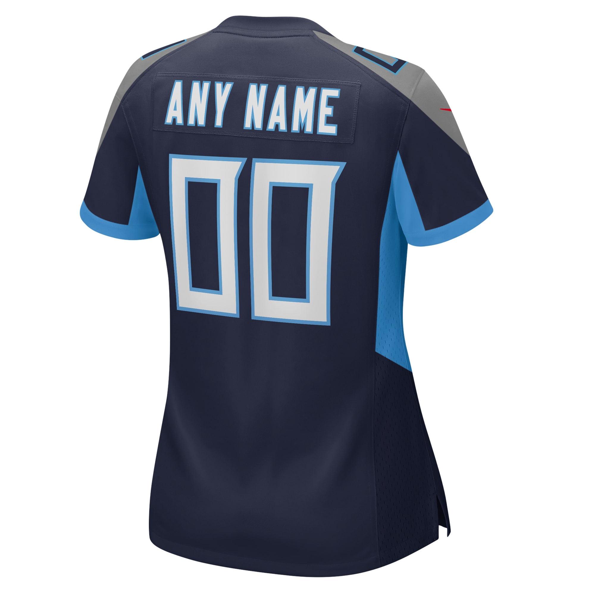 Navy Tennessee Titans Custom Game NFL Jersey Women's