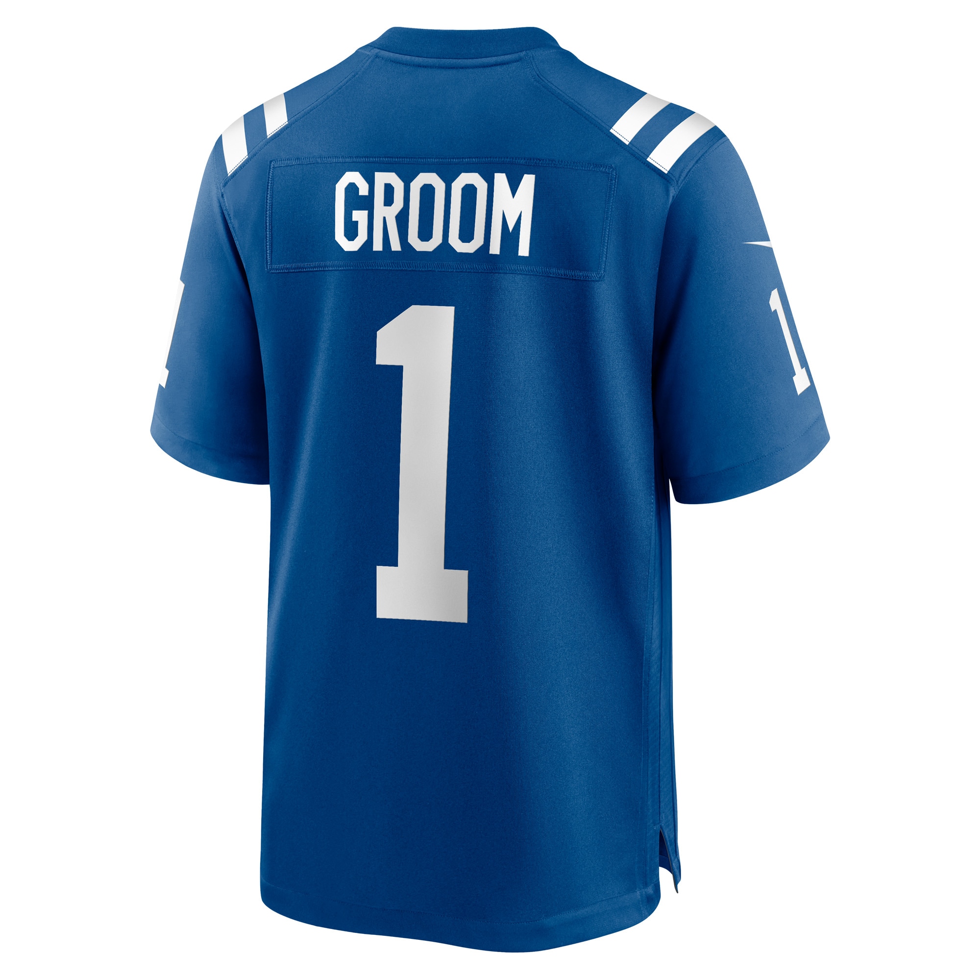 Indianapolis Colts Number 1 Groom Royal Game NFL Jersey Men's