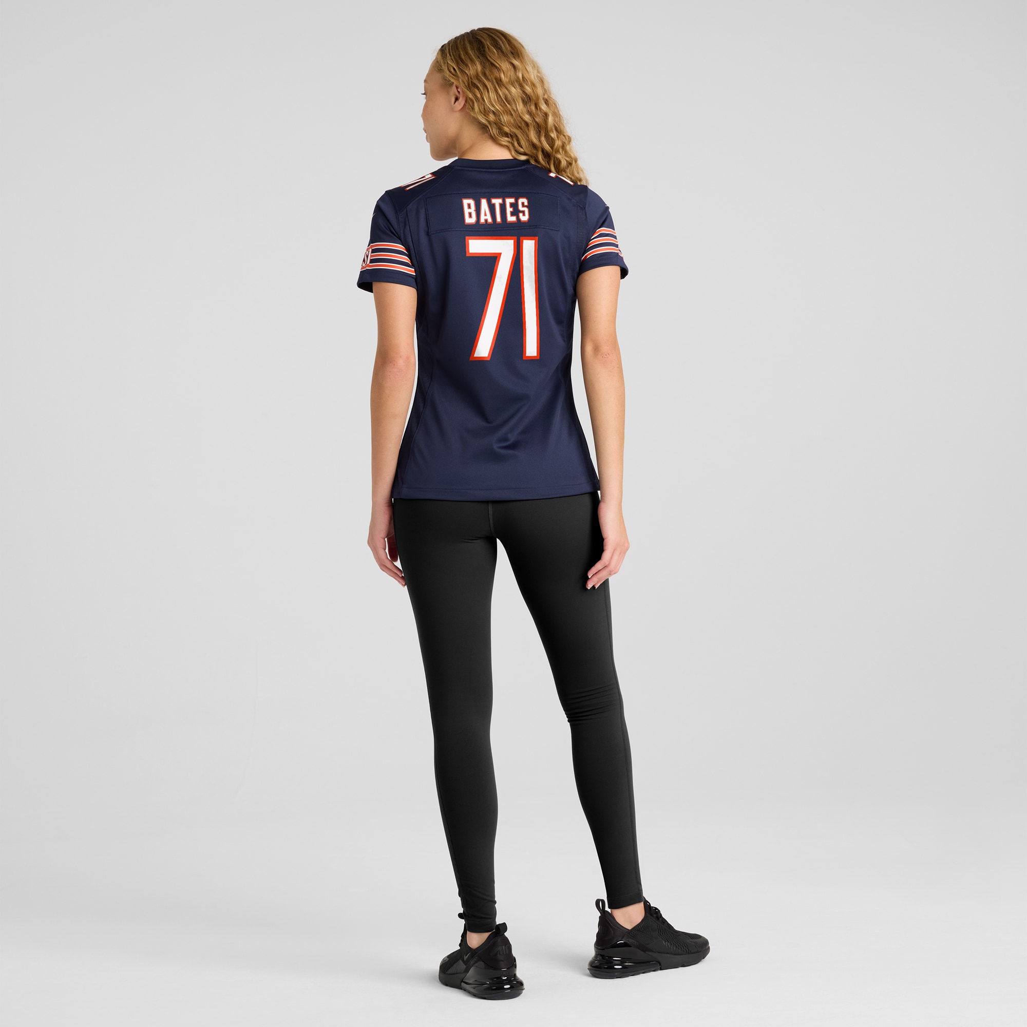 Chicago Bears Ryan Bates Navy Game NFL Jersey Women's