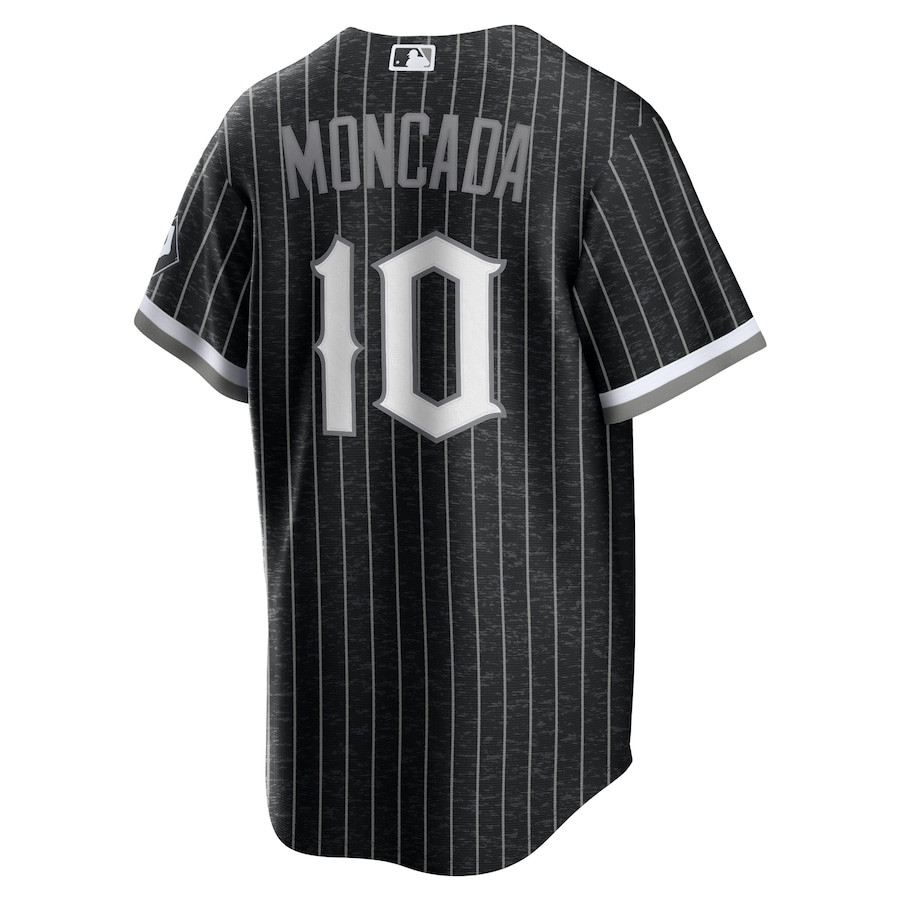 Yoan Moncada 10 Chicago White Sox City Connect Player Black MLB Jersey Men's