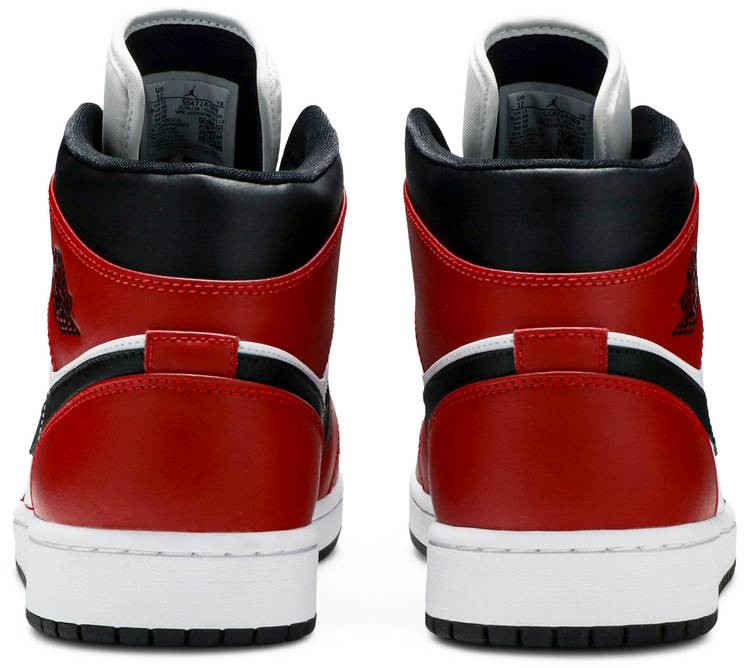 Air Jordan 1 Mid Chicago Black Toe 554724-069