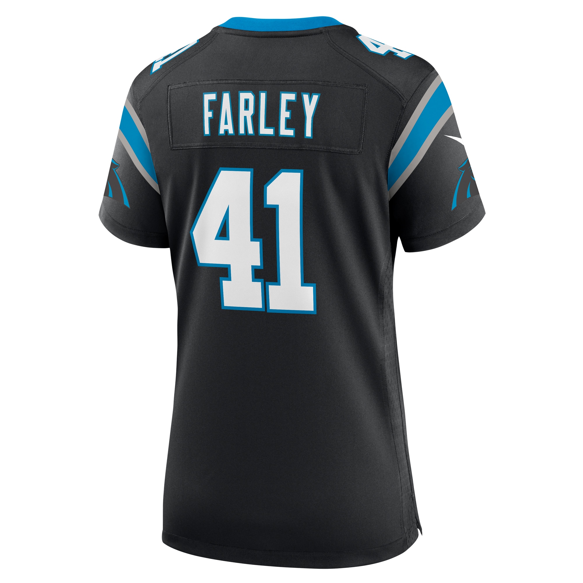 Carolina Panthers Matthias Farley Black Game NFL Jersey Women's