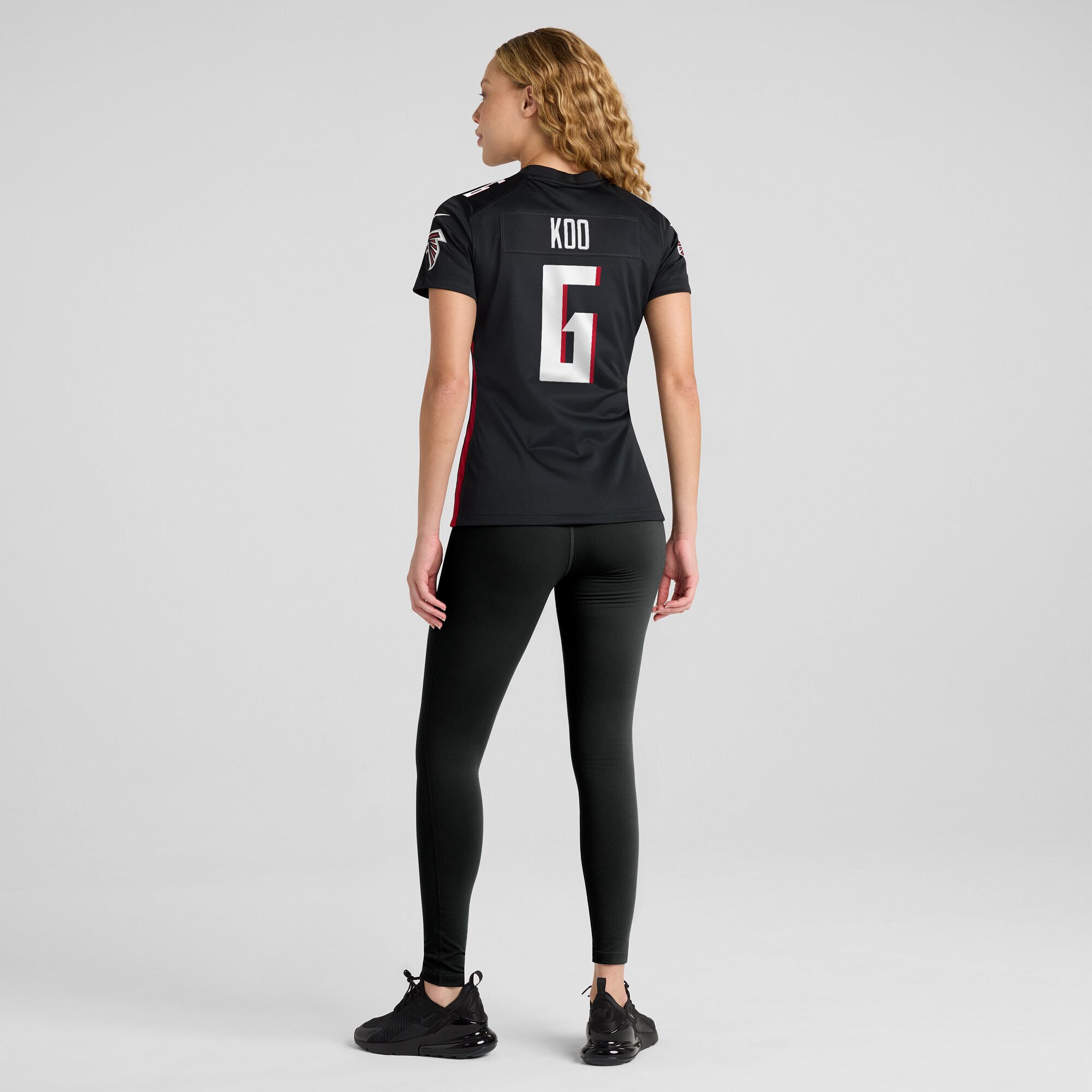Atlanta Falcons Younghoe Koo Black Team Game NFL Jersey Women's