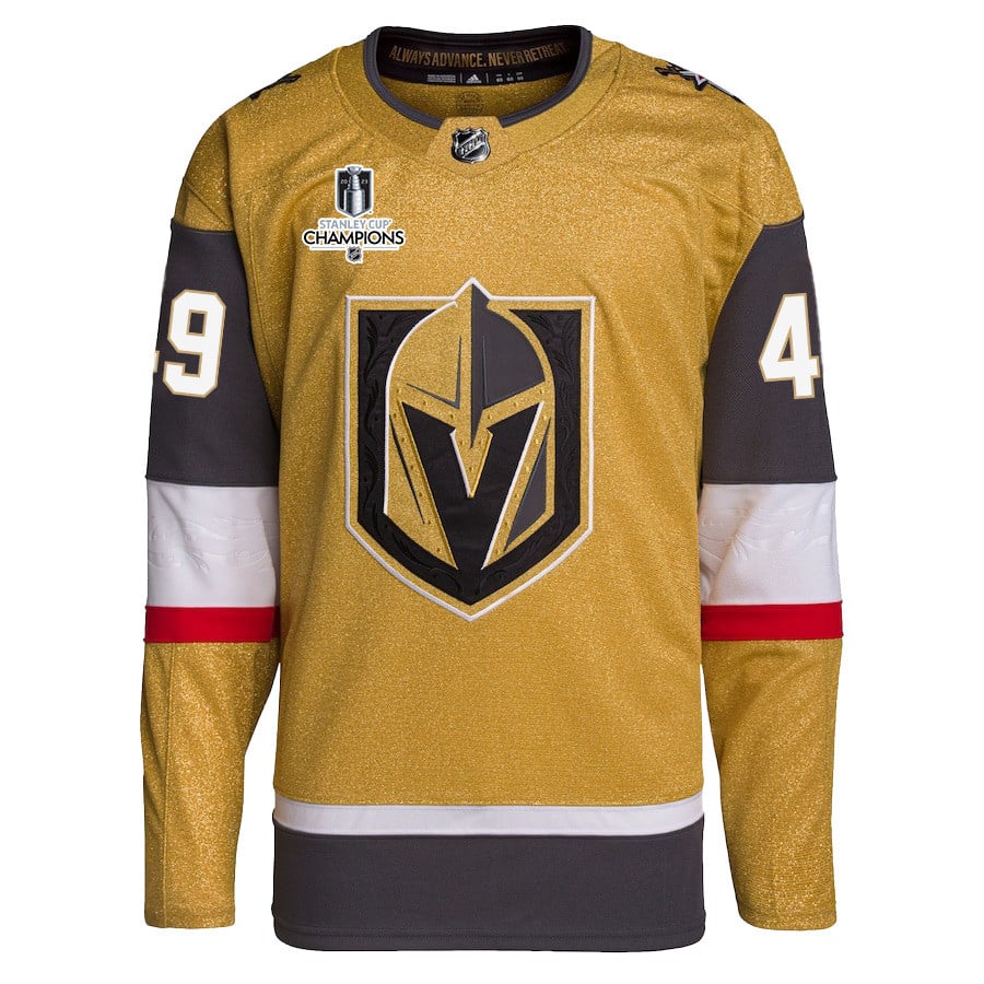Ivan Barbashev 49 Vegas Golden Knights Stanley Cup 2023 Champions Patch Home Breakaway Gold NHL Jersey Men's