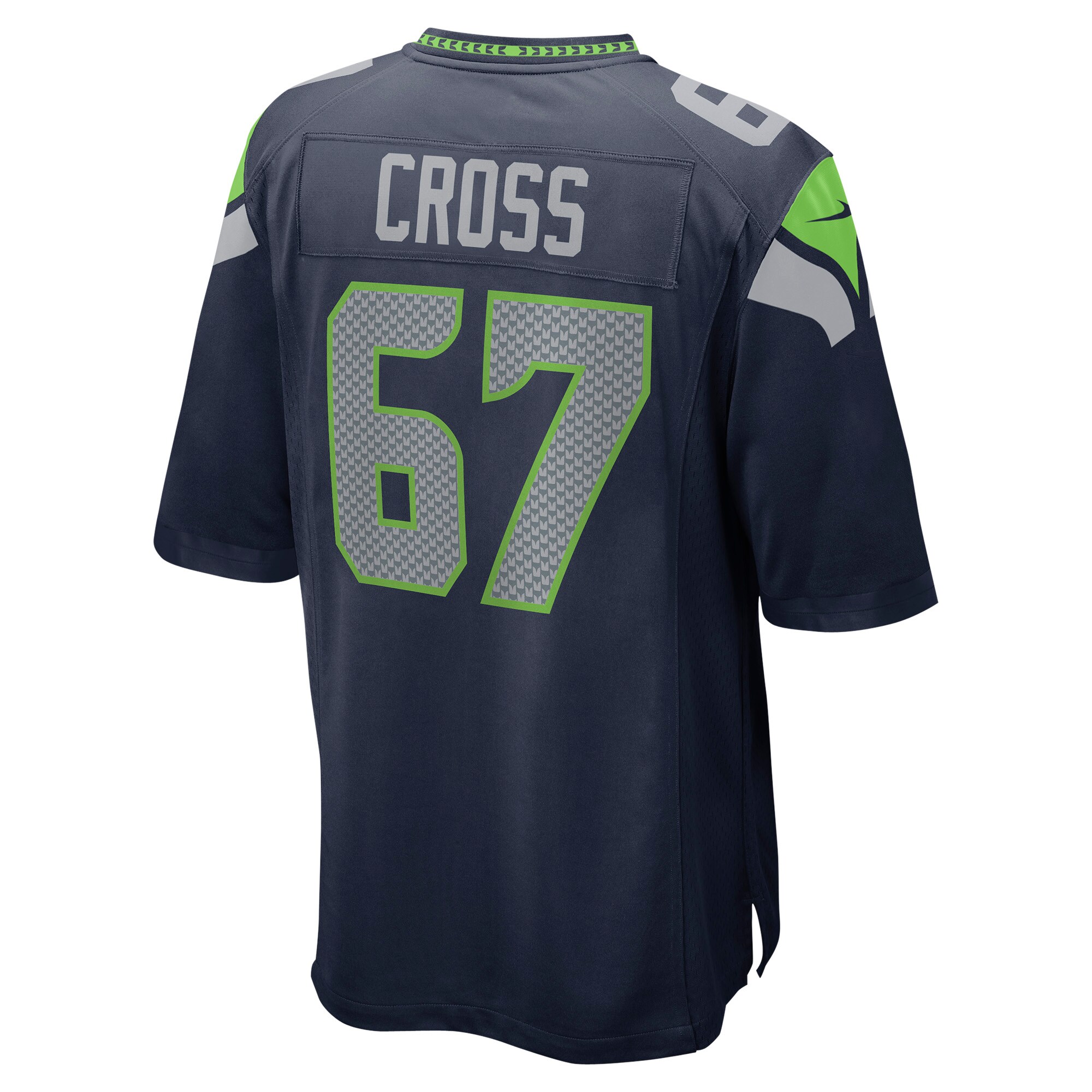 Seattle Seahawks Charles Cross Navy Player Game NFL Jersey Men's