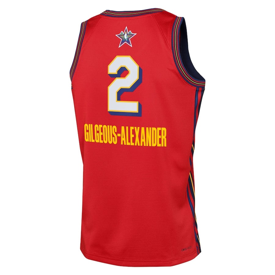 Shai Gilgeous-Alexander 2 All Star Swingman Tea Red NBA Jersey Youth