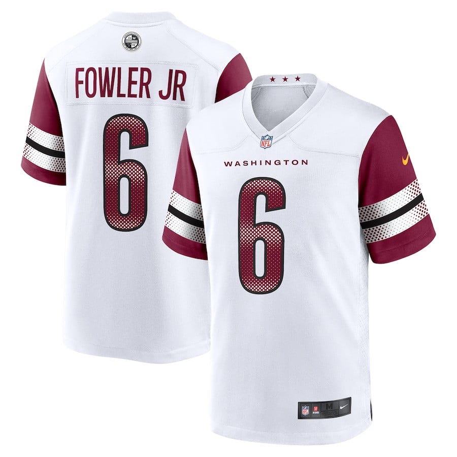 Dante Fowler Jr. 6 Washington Commanders Game White NFL Jersey Men's