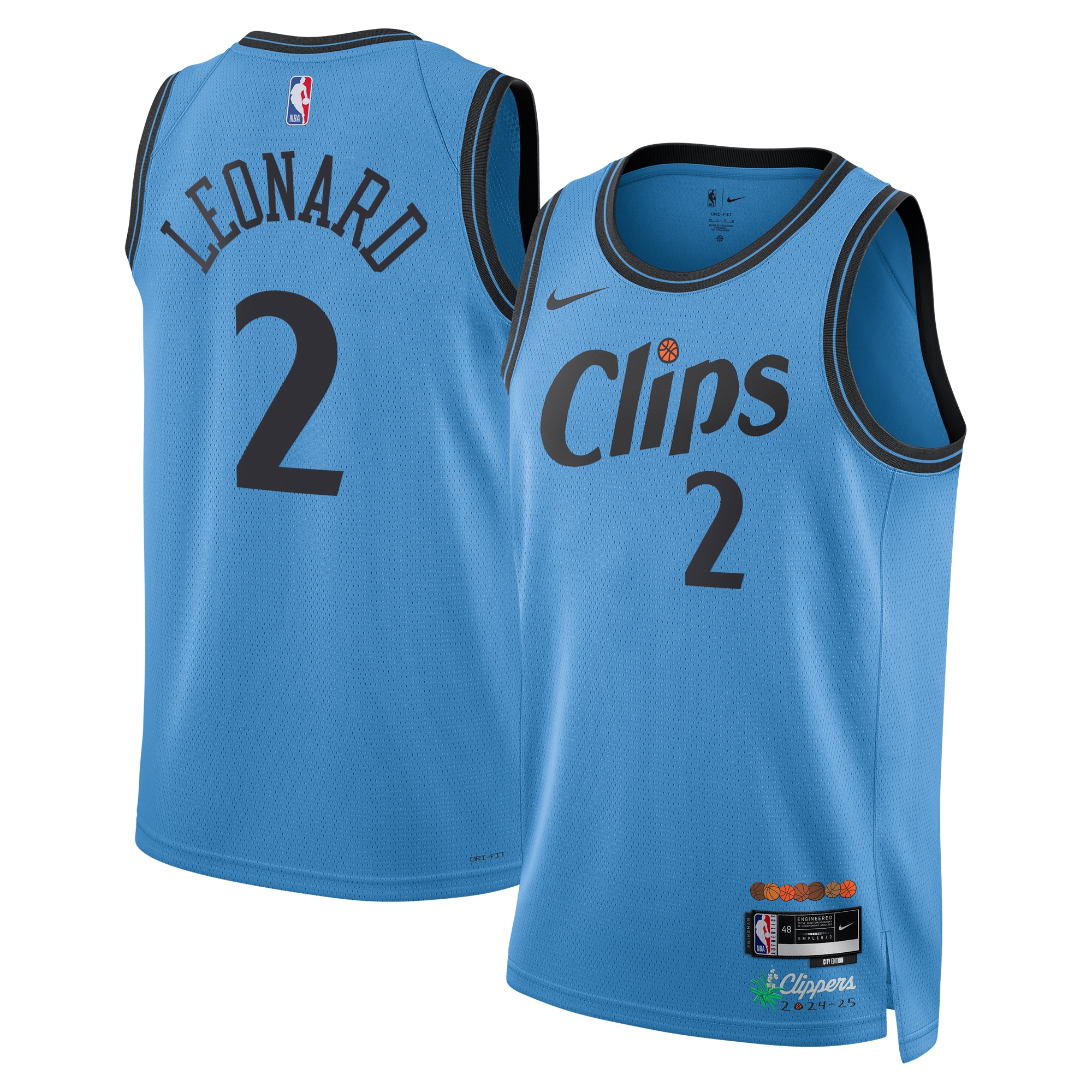 Los Angeles Clippers City Edition Swingman 2024 Blue Kawhi Leonar Unisex NBA Jersey Unisex