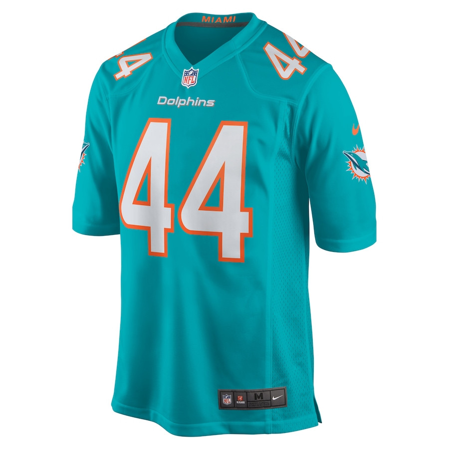 Chop Robinson 44 Miami Dolphins Game Aqua NFL Jersey Men's
