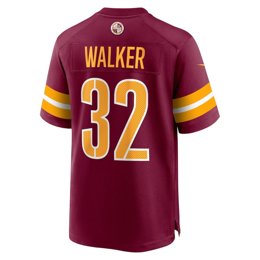 Mykal Walker #32 Washington Commanders Super Bowl LIX Burgundy NFL Jersey Men's