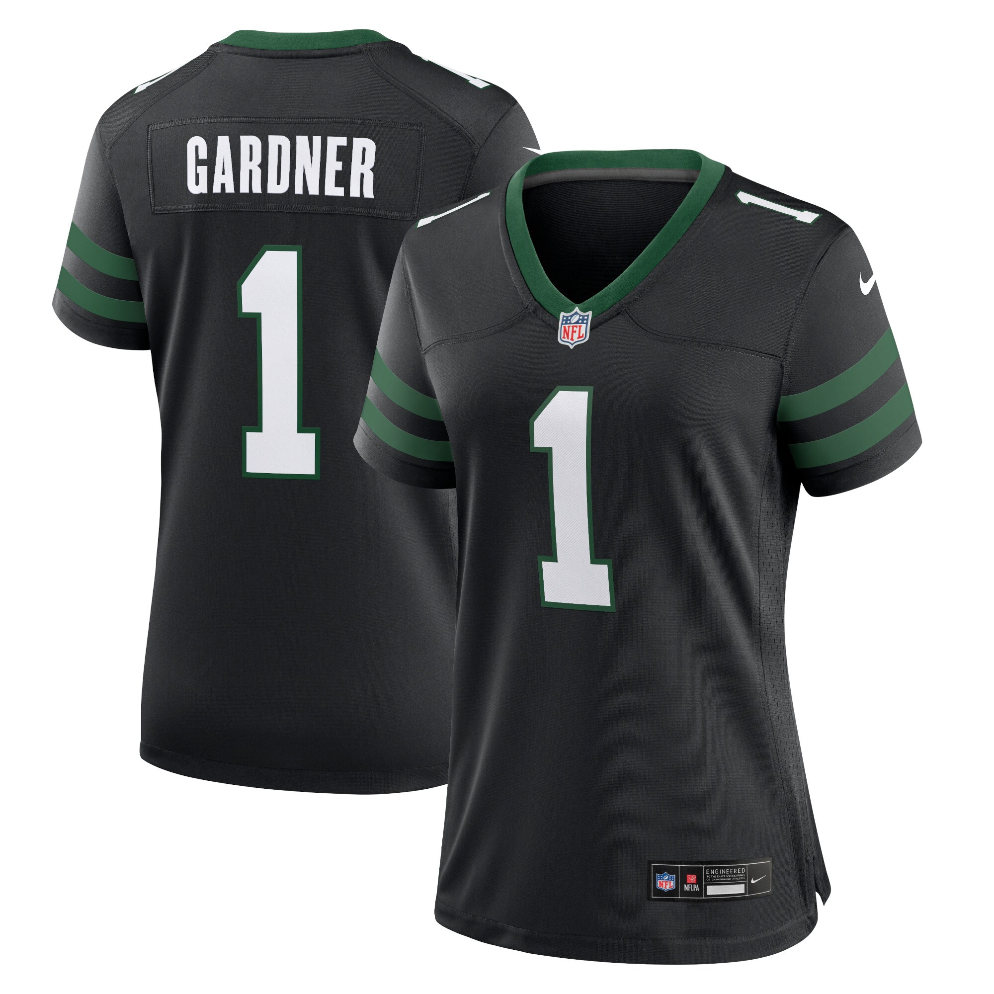 New York Jets Ahmad Sauce Gardner Legacy Black Alternate Game NFL Jersey Women's