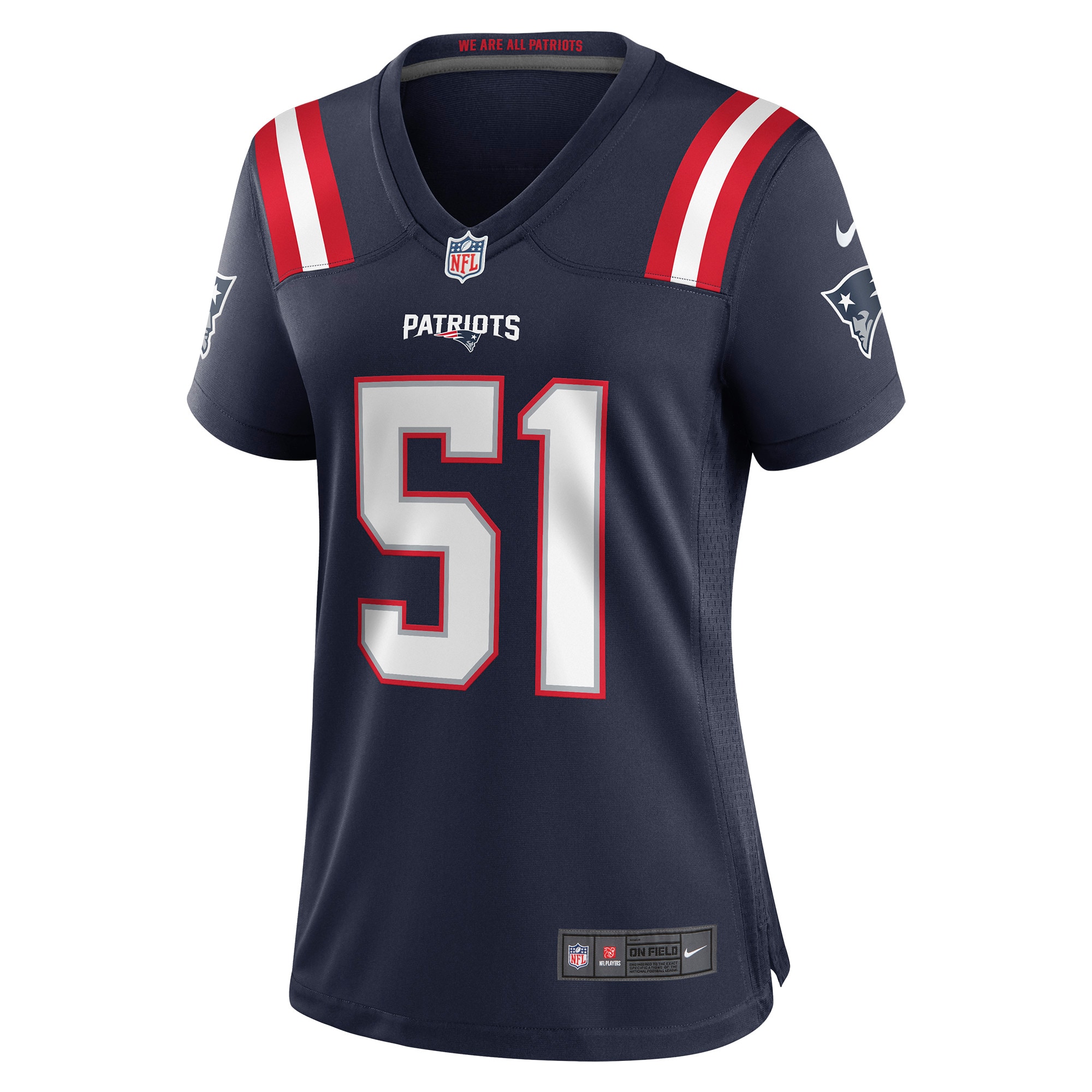New England Patriots Ronnie Perkins Navy Game NFL Jersey Women's
