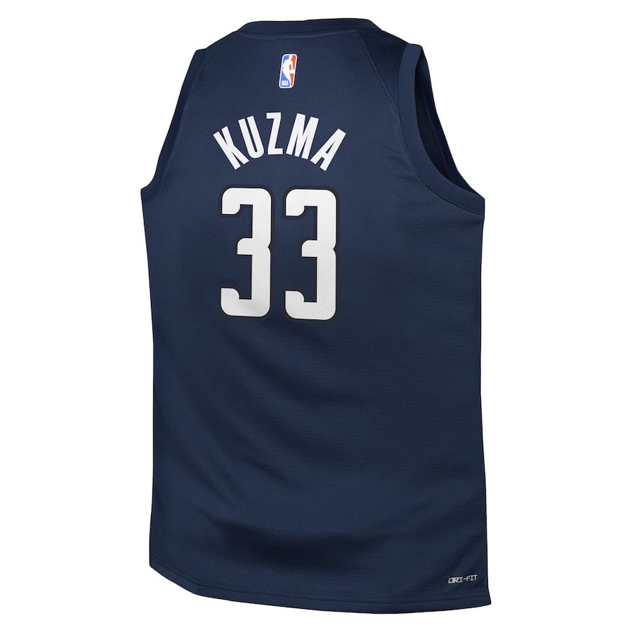 Kyle Kuzma 33 Washington Wizards 2024/2 Swingman Statement Edition Navy NBA Jersey Youth