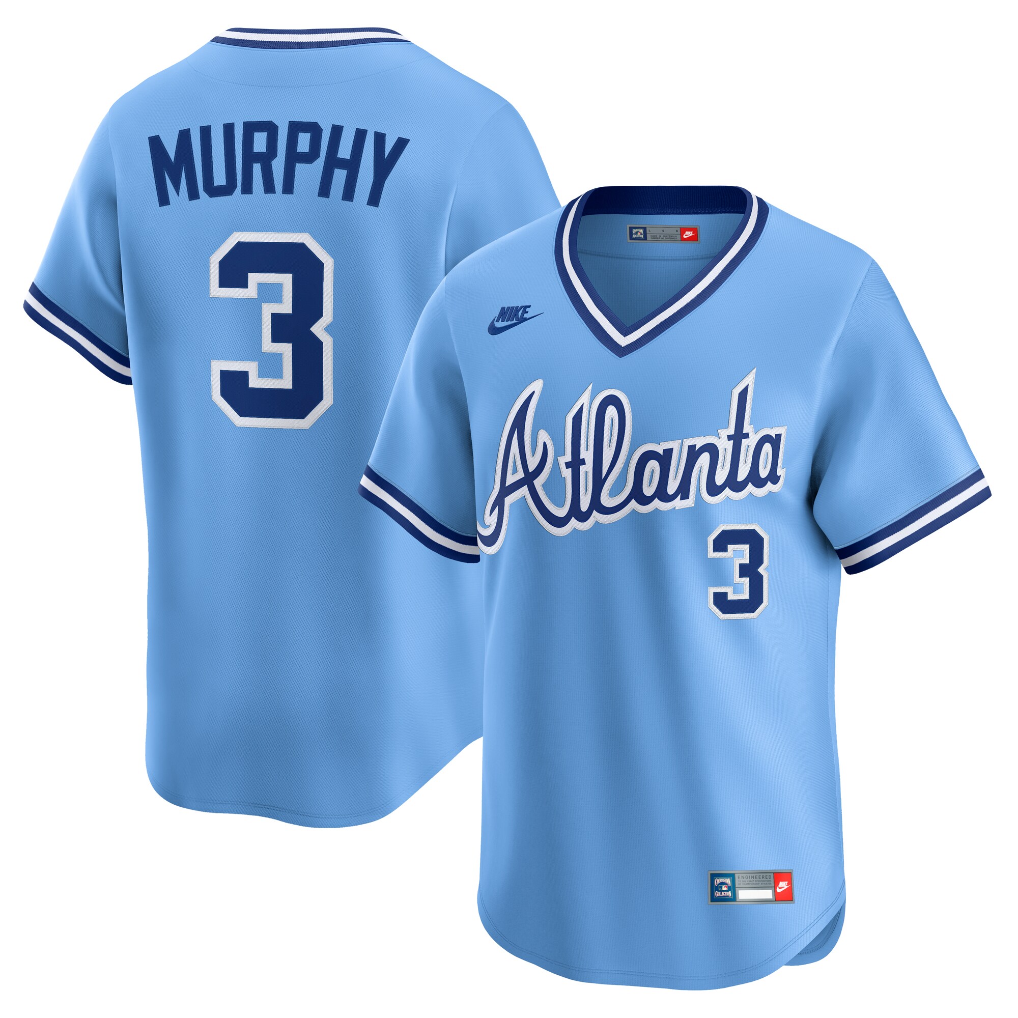 Atlanta Braves Dale Murphy Light Blue Throwback Cooperstown Collection Limited MLB Jersey Men's