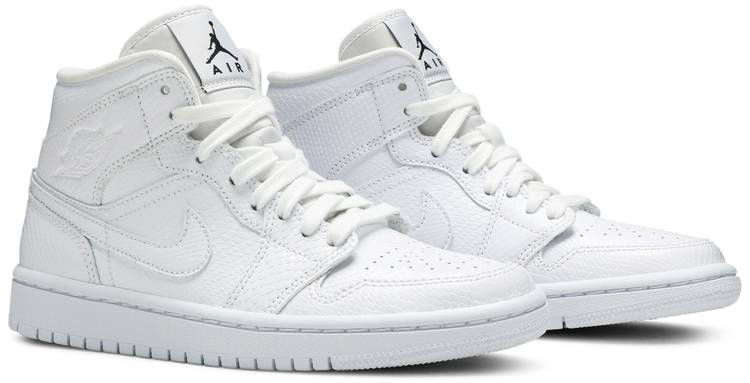 Air Jordan 1 Mid White Snakeskin BQ6472-110