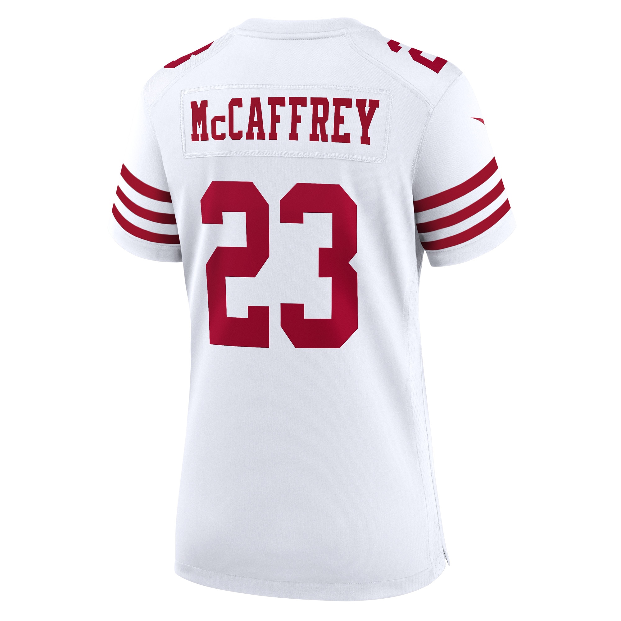 San Francisco 49ers Christian McCaffrey White Player NFL Jersey Women's