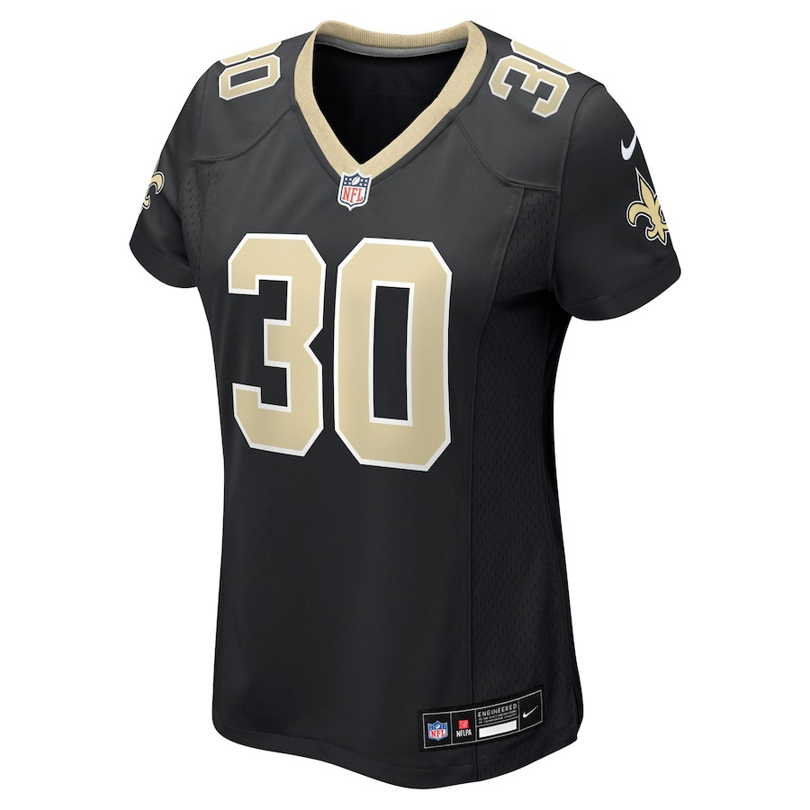 Roderic Teamer 30 New Orleans Saints Game Black NFL Jersey Women's