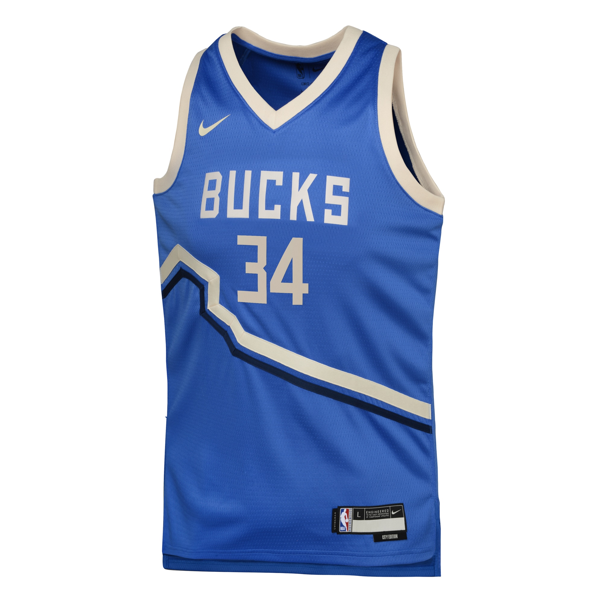 Milwaukee Bucks City Edition Swingman 2024 Royal Giannis Antetokounmp NBA Jersey Youth
