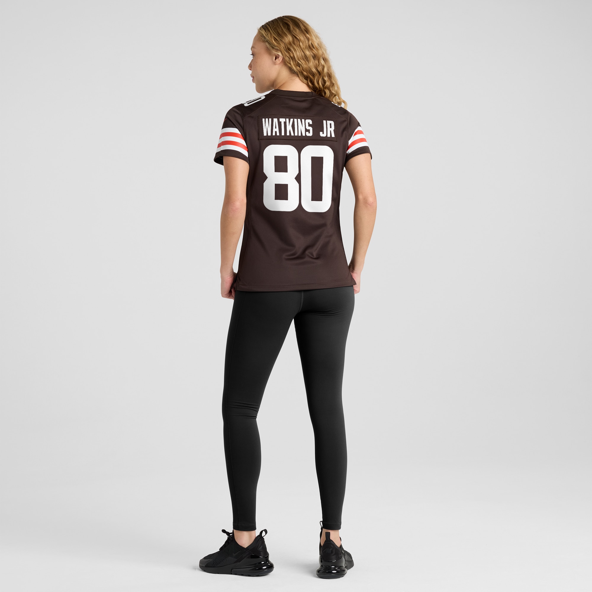 Cleveland Browns Austin Watkins Jr. Brown Team Game NFL Jersey Women's