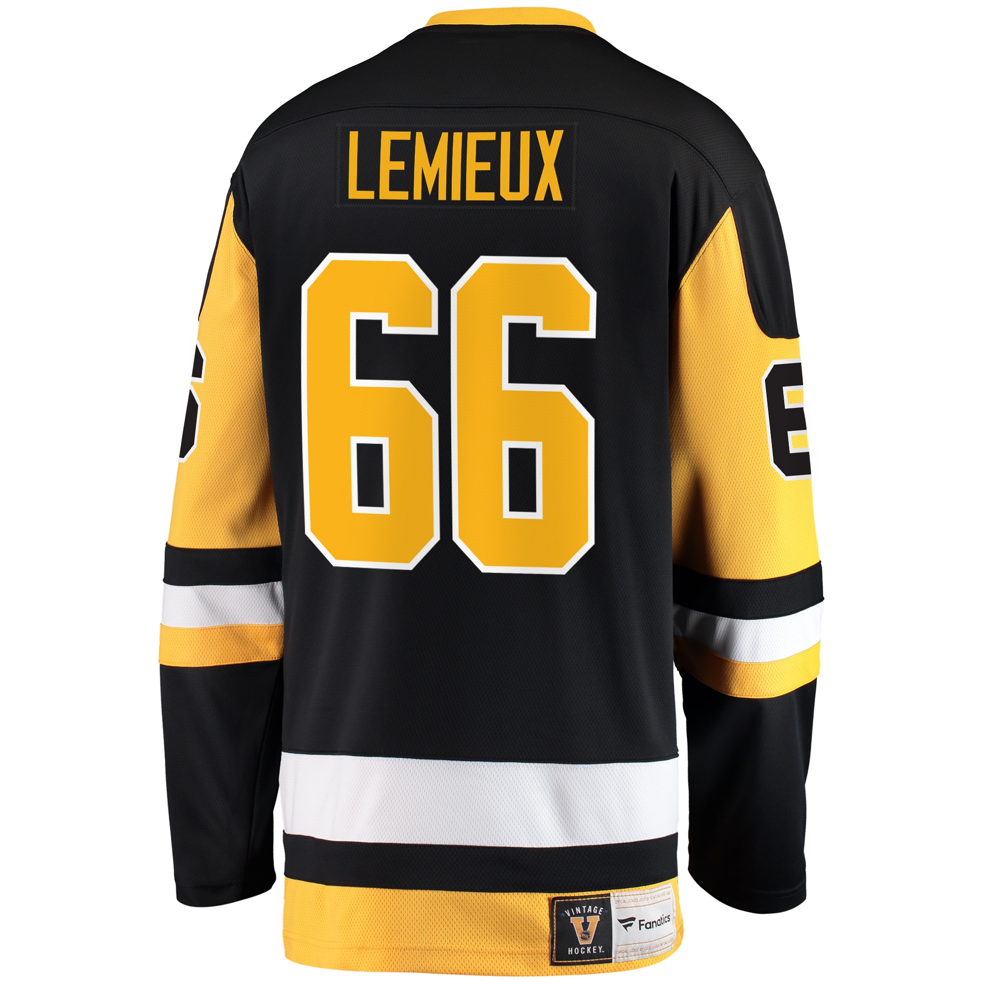 Pittsburgh Penguins Mario Lemieux Black Premier Breakaway Retired Player NHL Jersey Men's