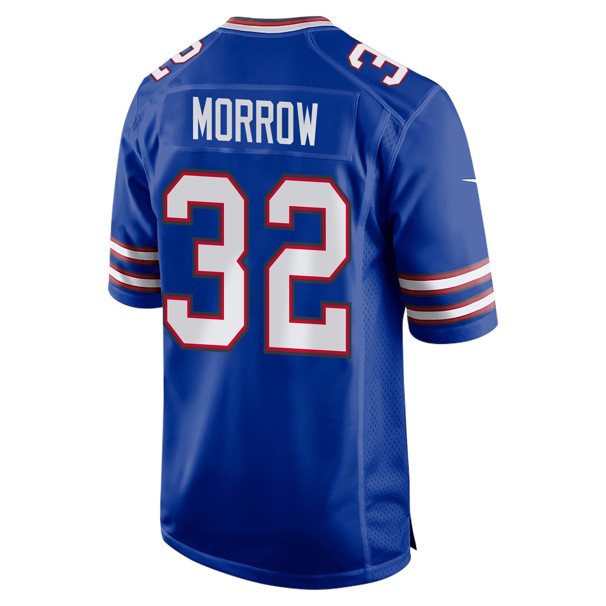 Nicholas Morrow 32 Buffalo Bills Super Bowl LIX Champions Patch New Orleans Where Passion Ignites' EMBROIDERED Game Royal NFL Jersey Men's