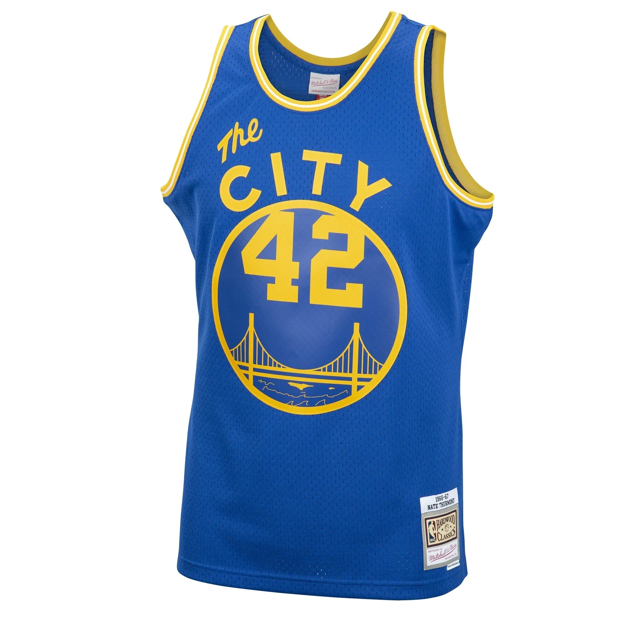 Nate Thurmond Golden State Warriors Mitchell Ness 1966-67 Hardwood Classics Swingman Royal NBA Jersey Men's