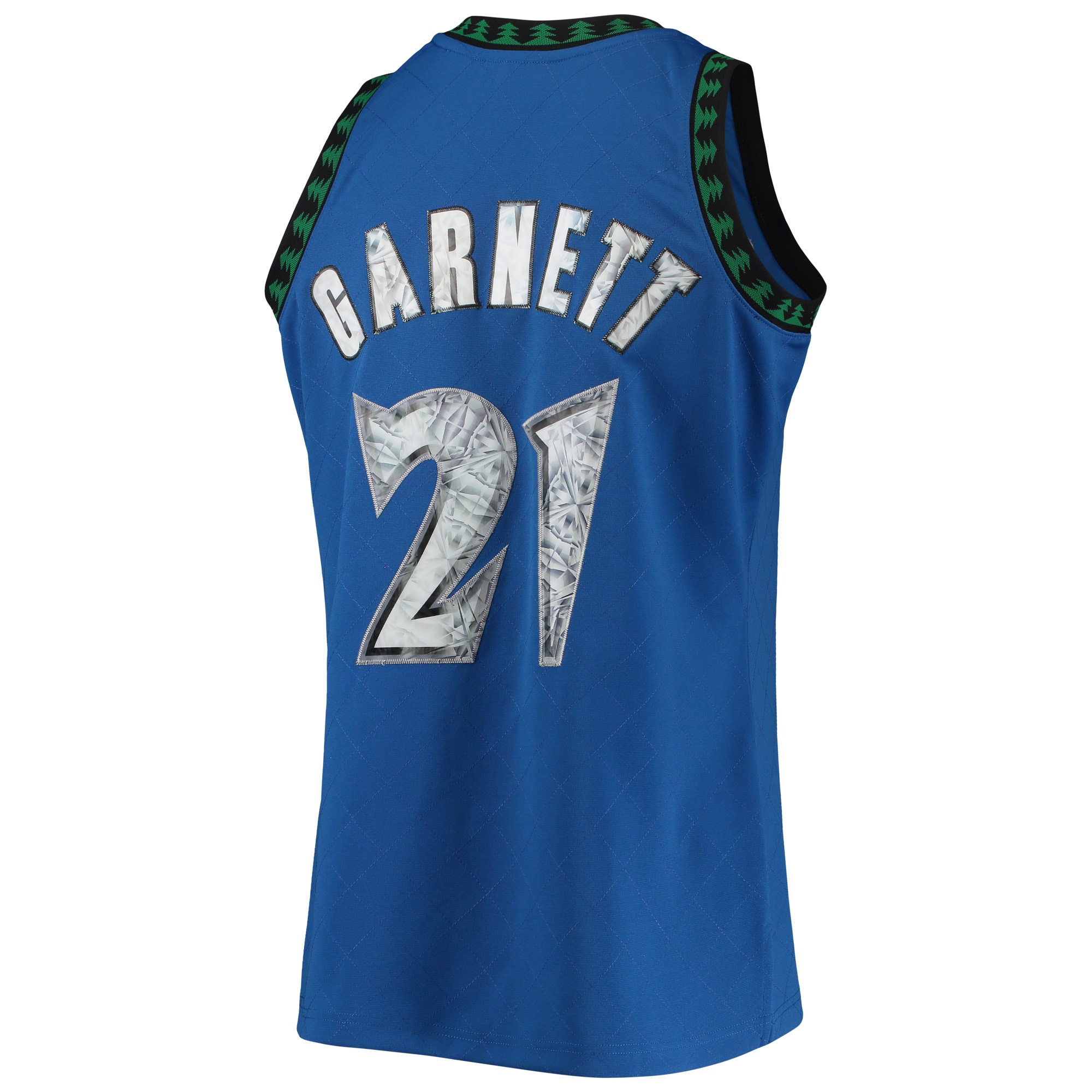 Mitchell Ness Kevin Garnett Blue Minnesota Timberwolves 2003/04 Hardwood Classics 75th Anniversary Diamond Swingman NBA Jersey Men's