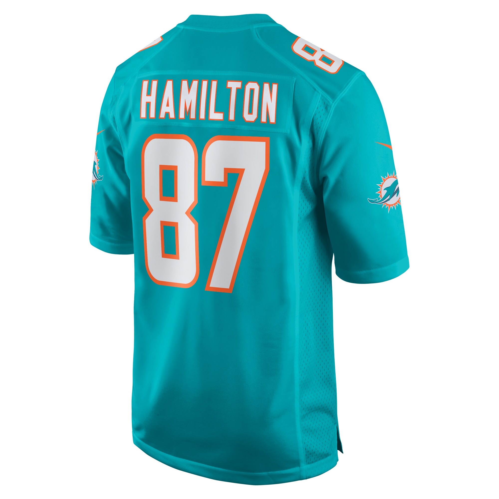 Miami Dolphins DaeSean Hamilton Aqua Home Game Player NFL Jersey Men's