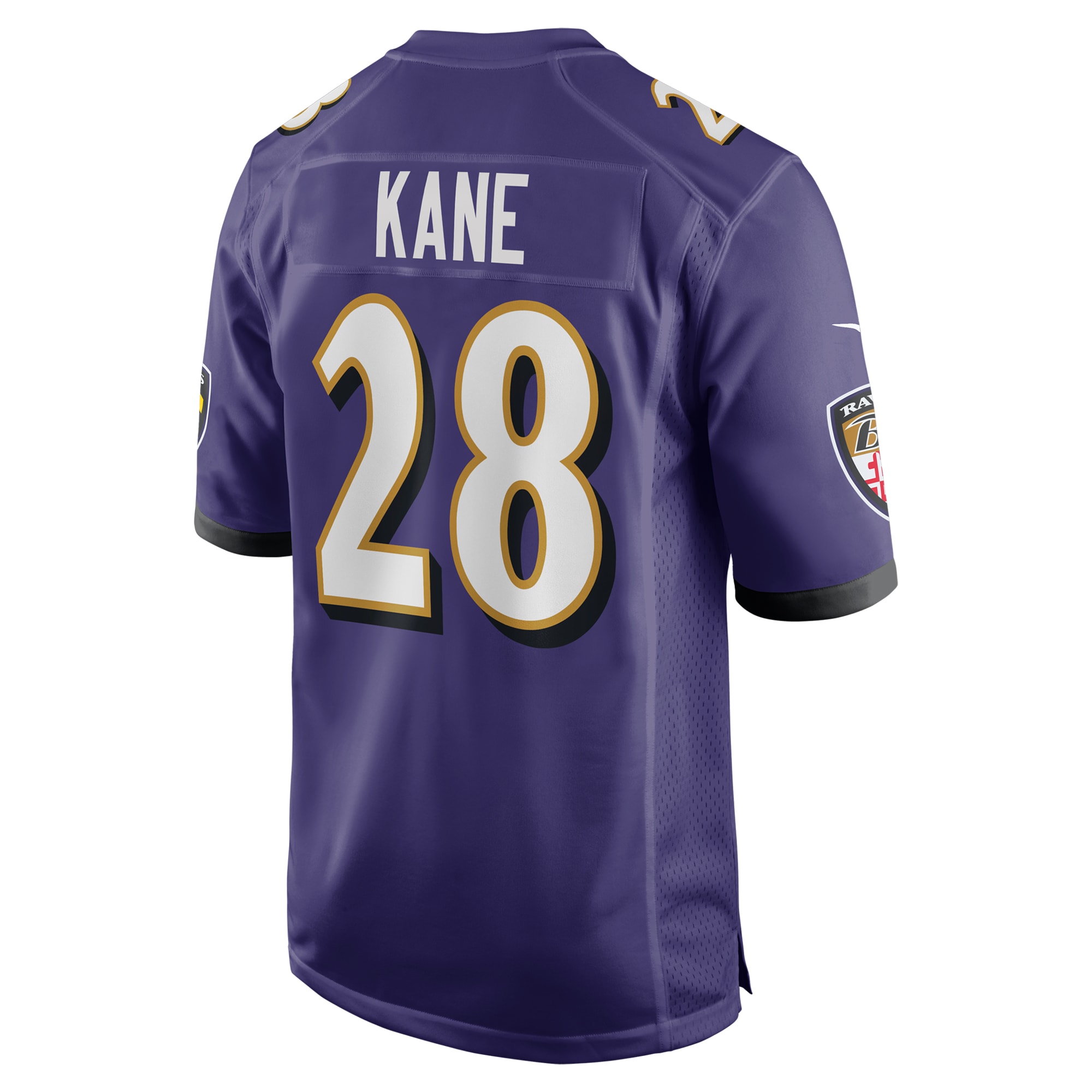 Baltimore Ravens Sanoussi Kane Purple Team Game NFL Jersey Men's