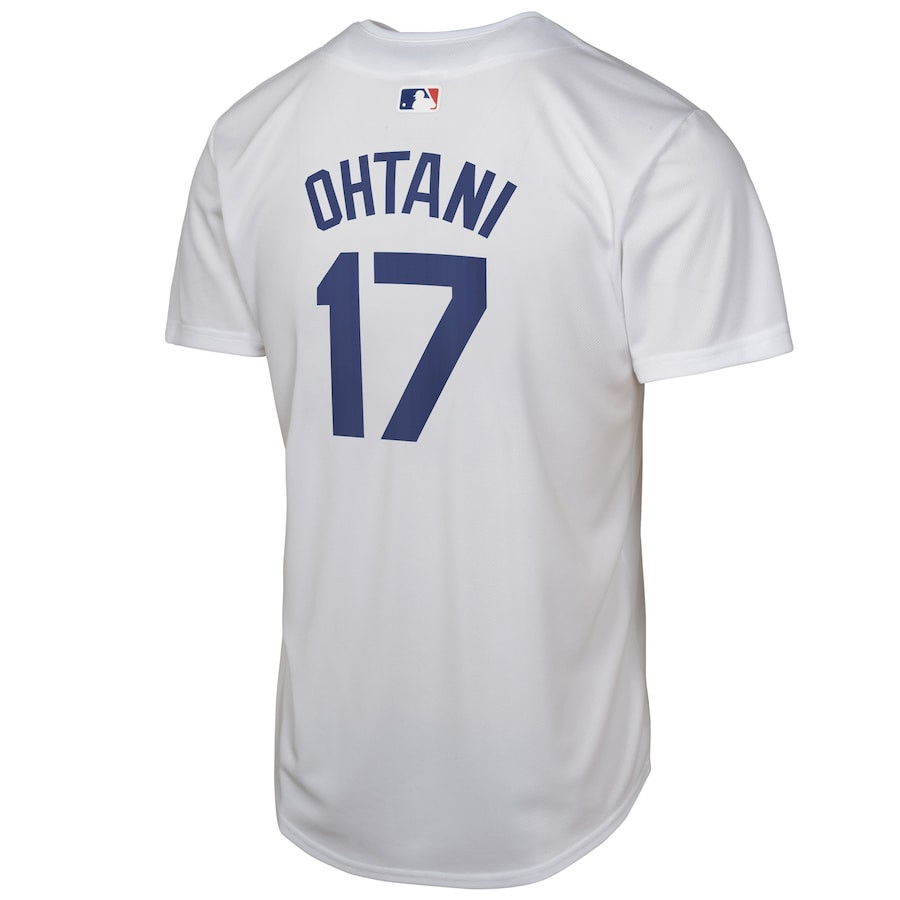 Shohei Ohtani 17 Los Angeles Dodgers 2024 World Series Game White MLB Jersey Youth