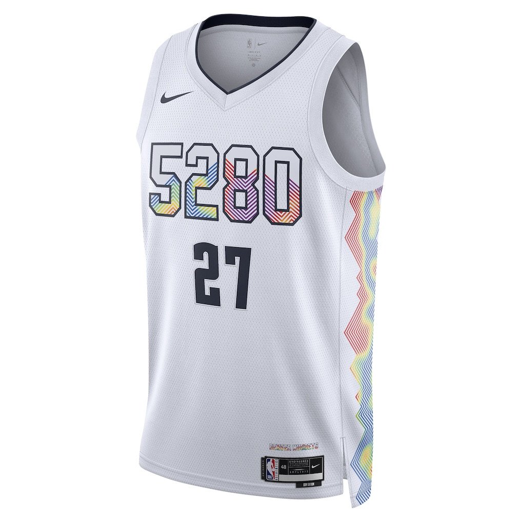 Jamal Murray 27 Denver Nuggets Unisex 2024/25 Swingman Player City Editio White NBA Jersey Unisex