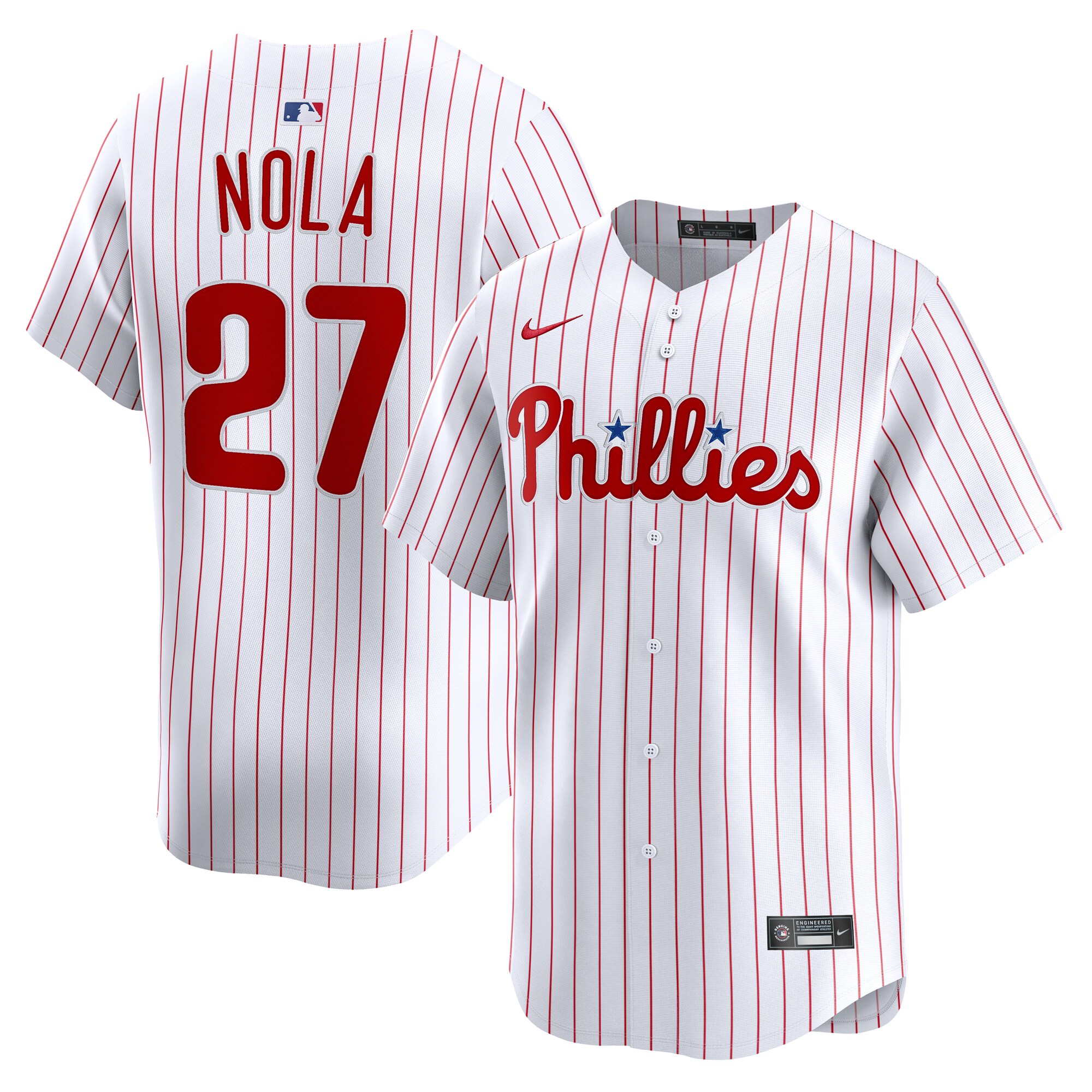 Philadelphia Phillies Aaron Nola White Home Limited Player MLB Jersey Men's