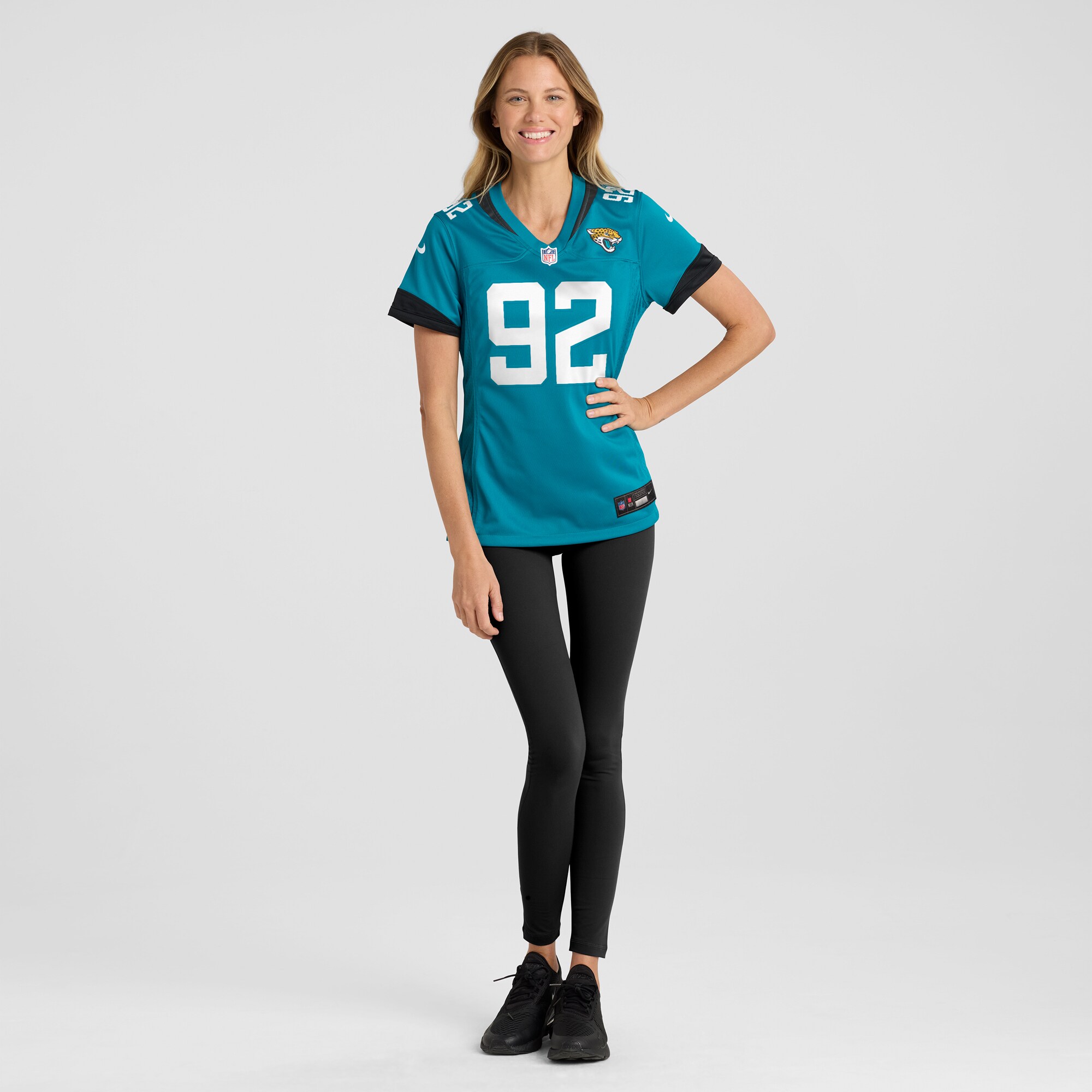 Jacksonville Jaguars Esezi Otomewo Teal Team Game NFL Jersey Women's