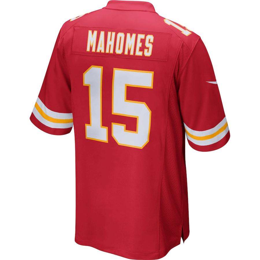 Patrick Mahomes #15 Kansas City Chiefs Super Bowl LIX Red NFL Jersey Men's