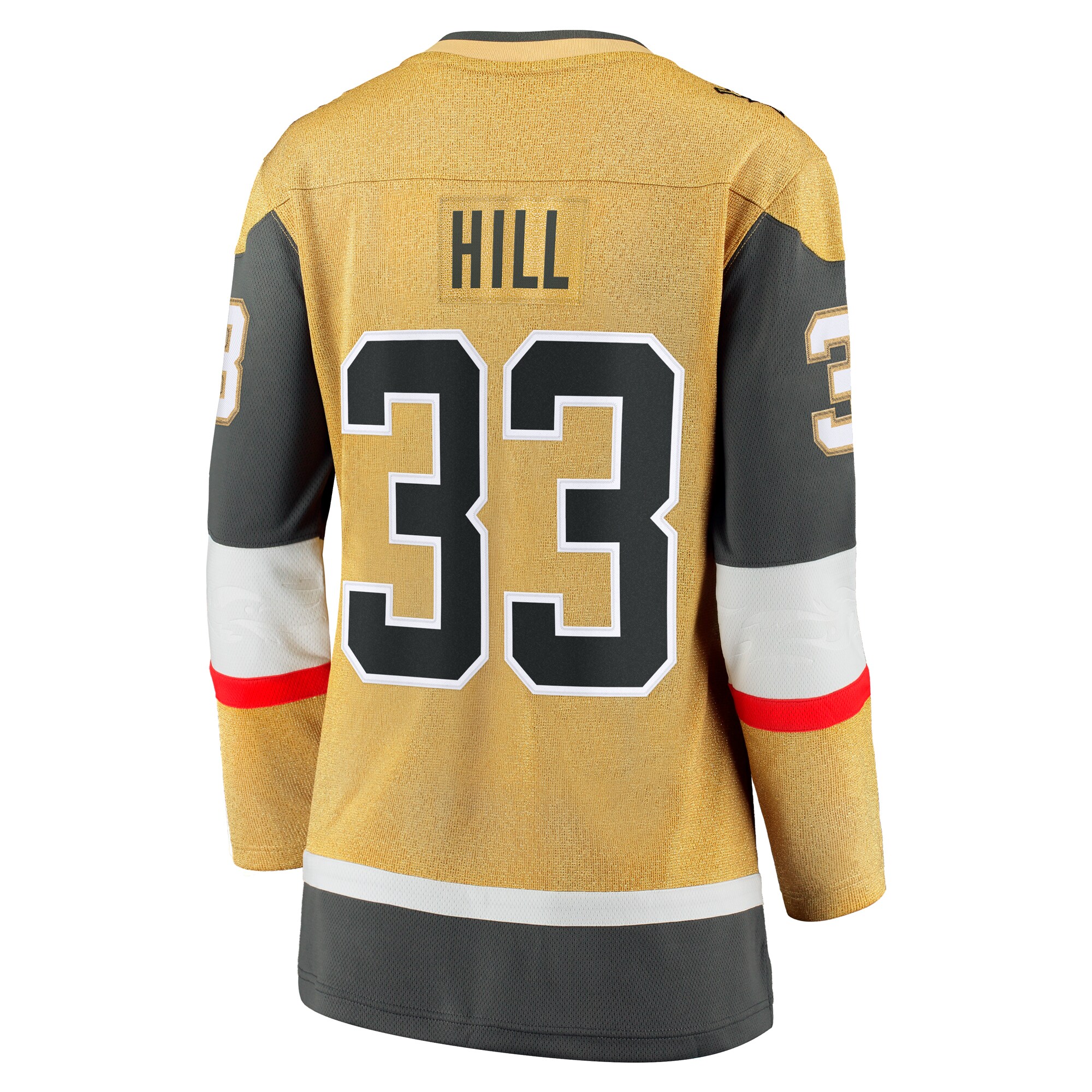 Vegas Golden Knights Adin Hill Gold Home Breakaway Player NHL Jersey Women's