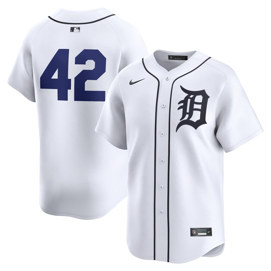 Detroit Tigers 2024 Jackie Robinson Day Home Limited Jersey White