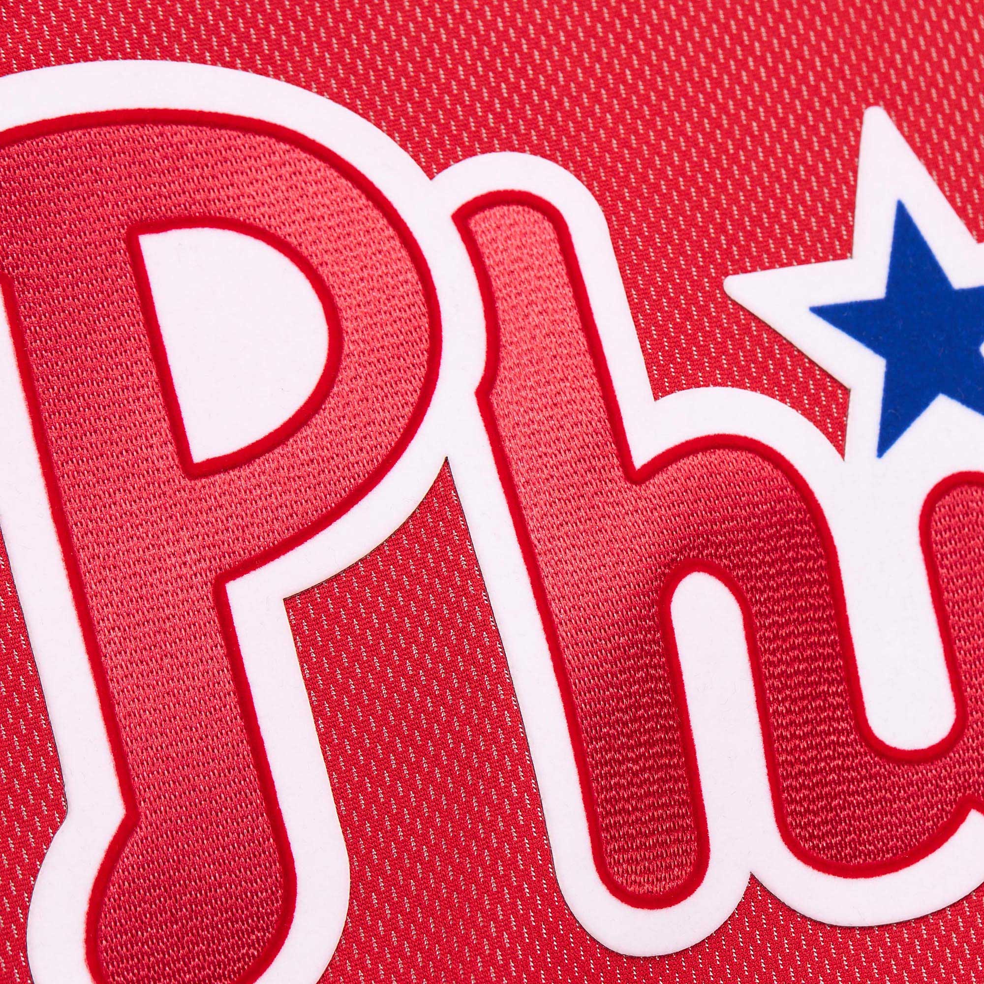 Philadelphia Phillies Roy Halladay Mitchell Ness Red Cooperstown Collection 2010 Batting Practice MLB Jersey Men's