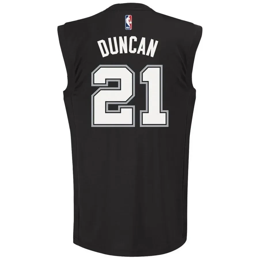 Tim Duncan San Antonio Spurs Fashion Black NBA Jersey Men's