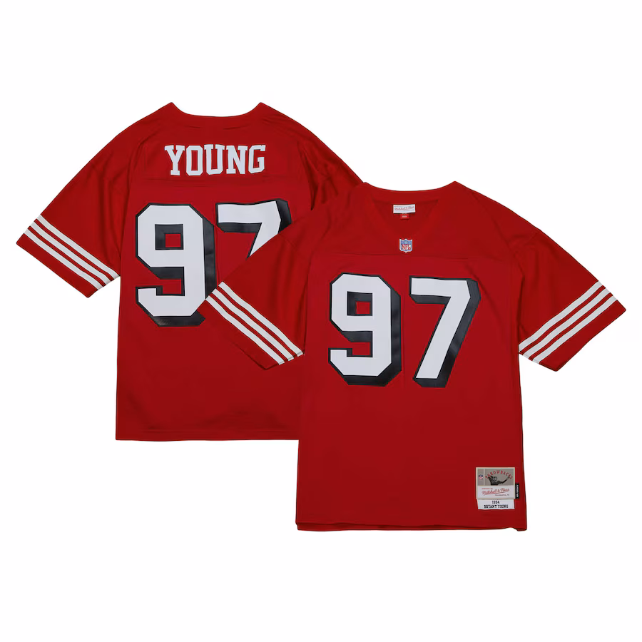 Bryant Young San Francisco 49ers Mitchell & Ness Legacy authentic Jersey - Scarlet