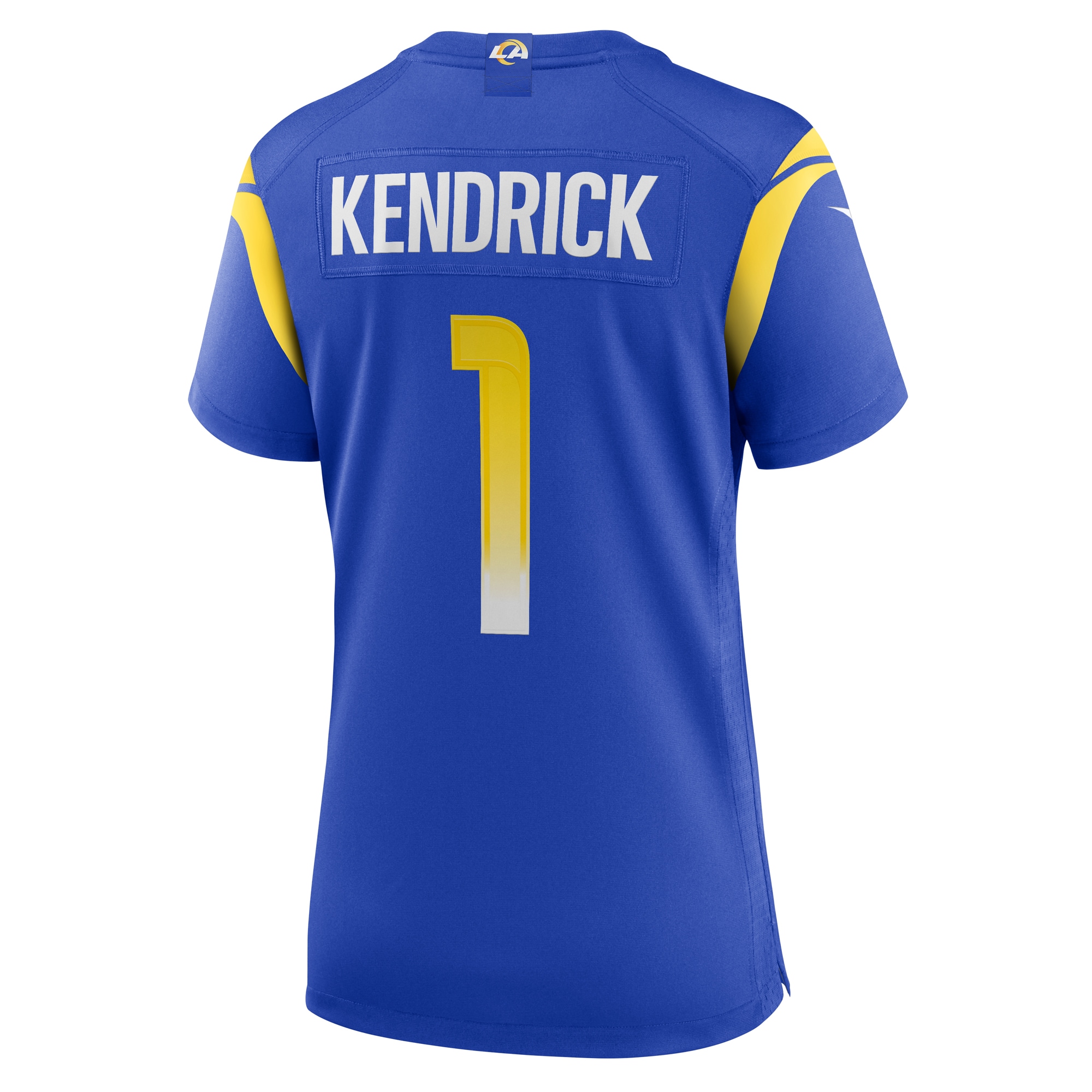 Los Angeles Rams Derion Kendrick Royal Home Game NFL Jersey Women's