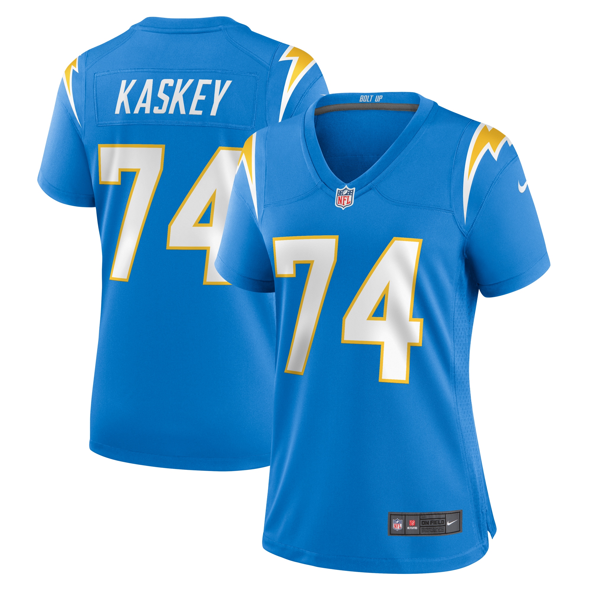 Los Angeles Chargers Matt Kaskey Powder Blue Team Game NFL Jersey Women's